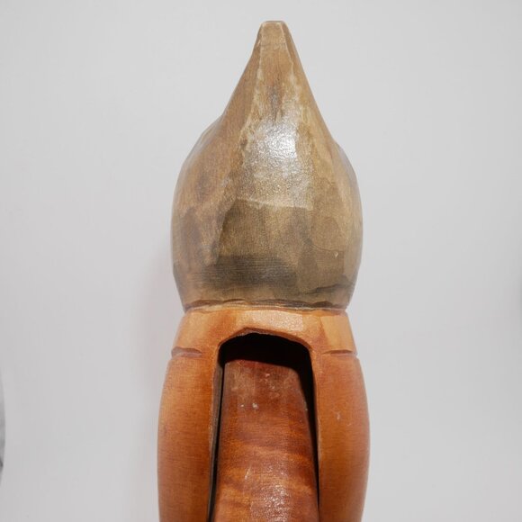 Vintage Hand-Carved Wooden Nutcracker Black Forest Folk Art Hand Crafted - Picture 7 of 10